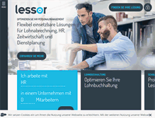 Tablet Screenshot of lessor.de