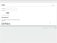 Tablet Screenshot of portal.lessor.dk